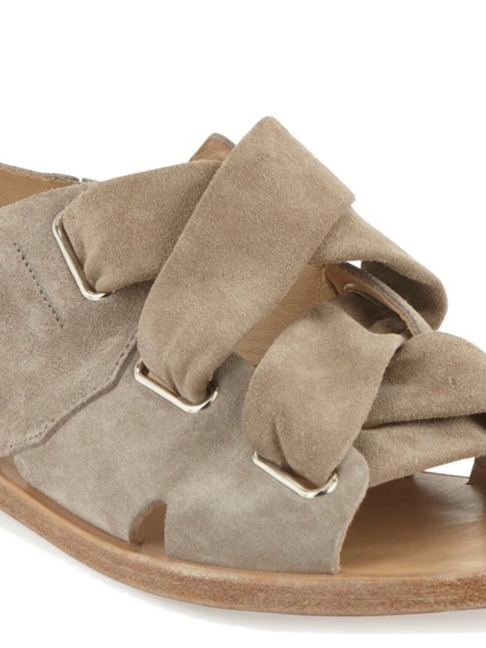 rag & bone Taupe Suede Strap Elda Sandal